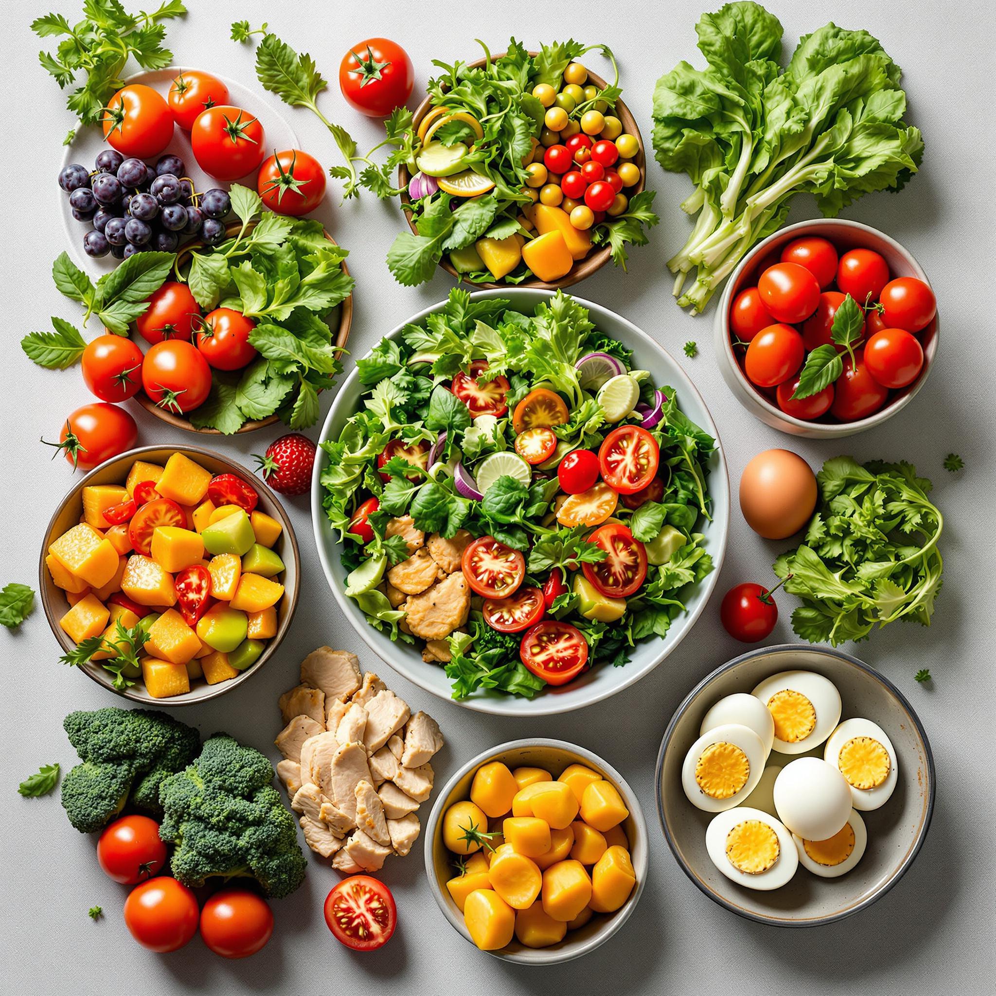 Happy family enjoying nutritious meals